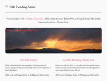 Tablet Screenshot of bible-preaching-school.com